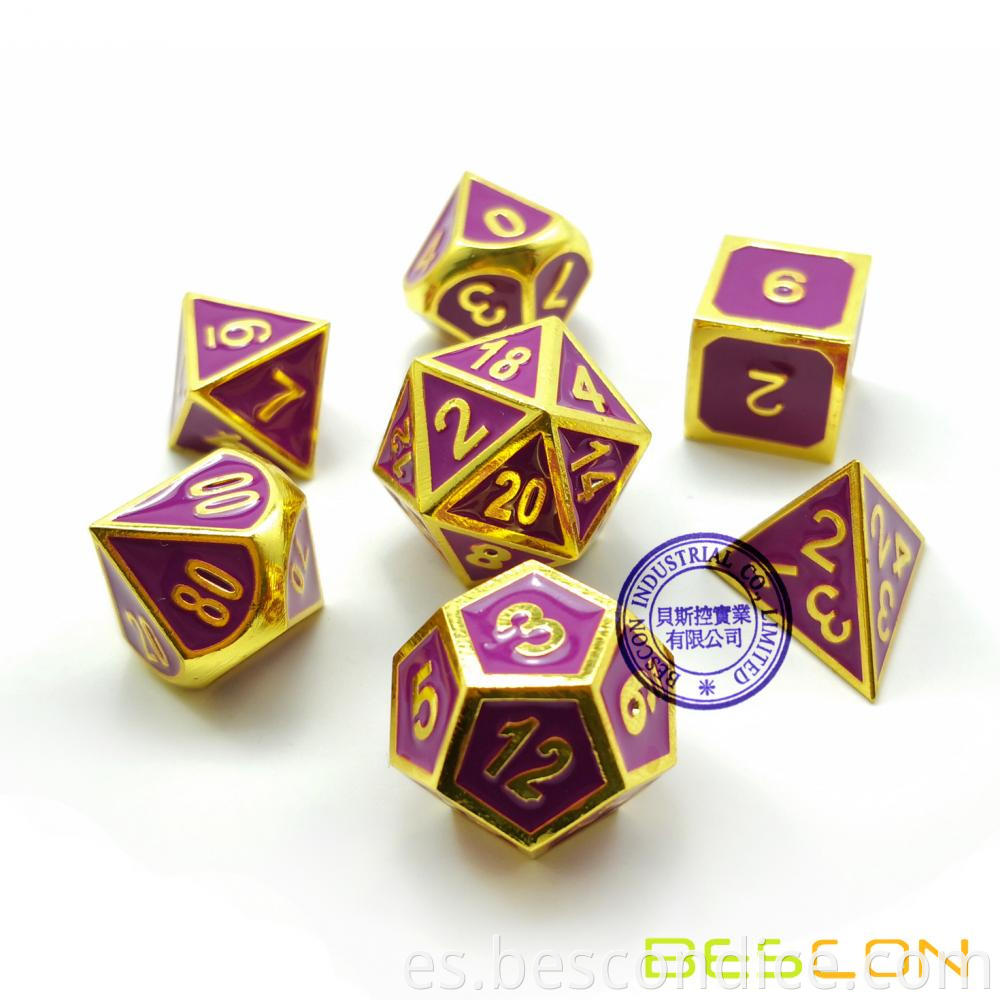 Enamel Andn Metal Dnd Dragon Dice Set 4